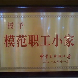 湖州九游会J9官网 全国模范职工小家