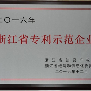 湖州九游会J9官网 浙江省专利示范企业